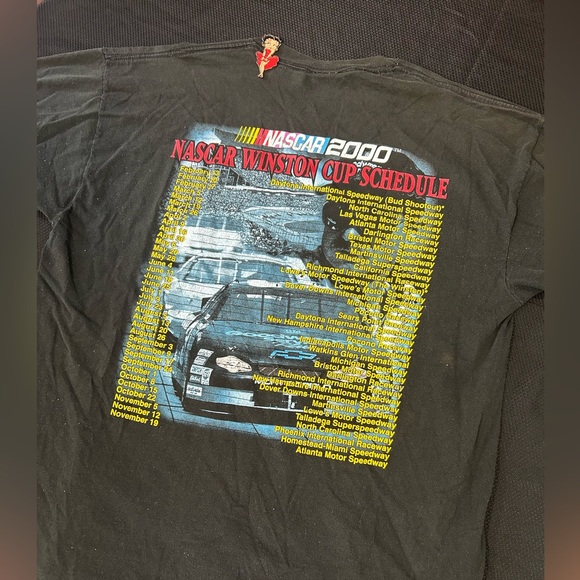 Y2K Dale Earnhardt Nascar Winston Cup schedule Tee - Picture 4 of 4